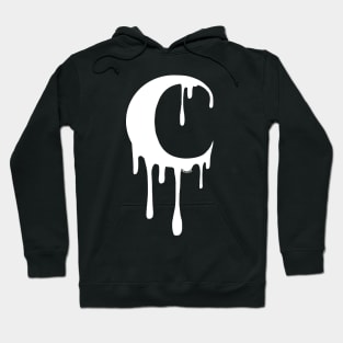 Dripping Moon (White Version) Hoodie